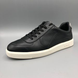 VINCE black leather sneakers